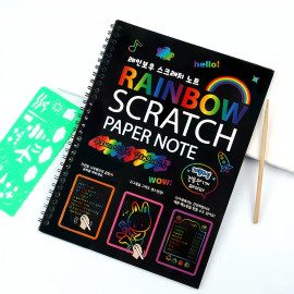 Vyškrabávací blok Scratch art 10 listů C5