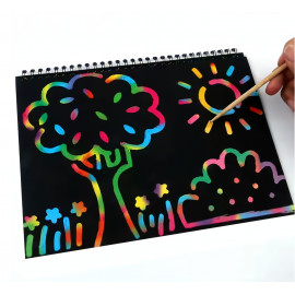 Vyškrabávací blok Scratch art 10 listů C5