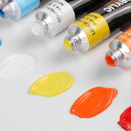 Maxi dětská malířská sada Akrylové barvy se zástěrou a doplňky 49ks