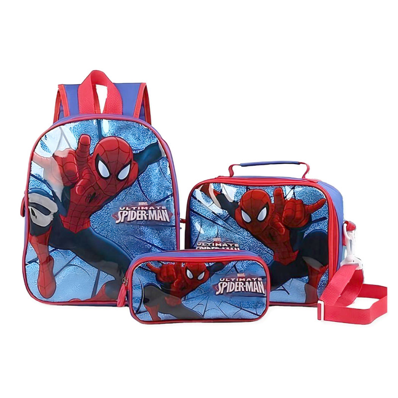 Dětský školní set Spiderman 3v1