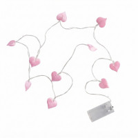 Svatební dekorace Světelný řetěz Rose heart 150cm