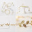Svatební dekorace Světelný řetěz Gold leaves 200cm