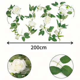 Svatební dekorace Květinový běhoun Rose dream 200cm 2ks