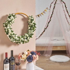 Svatební dekorace Květinový běhoun Sweet deco 250cm 2ks