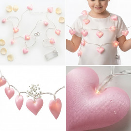 Svatební dekorace Světelný řetěz Rose heart 150cm
