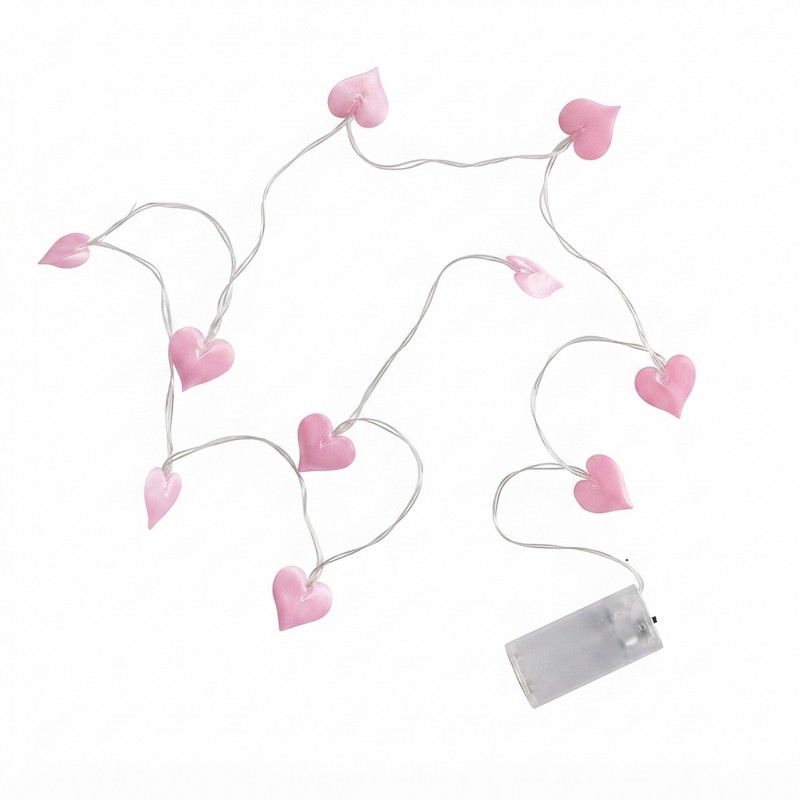 Svatební dekorace Světelný řetěz Rose heart 150cm