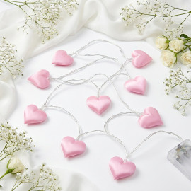 Svatební dekorace Světelný řetěz Rose heart 150cm