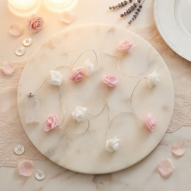 Svatební dekorace Světelný řetěz Soft roses 150cm