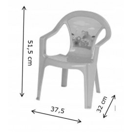 Dětský plastový stoleček s židlemi modrý