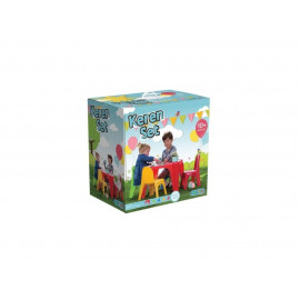 Dětský plastový stoleček s židlemi multicolor Dětský plastový stoleček s židlemi multicolor