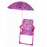 Dětská campingová židlička Jednorožec růžový