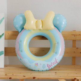 Dětský nafukovací kruh Myšák modrý 50cm s úchyty