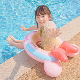 Dětský nafukovací kruh Myška růžový 50cm s úchyty Dětský nafukovací kruh Myška růžový 50cm s úchyty