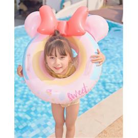 Dětský nafukovací kruh Myška růžový 50cm s úchyty Dětský nafukovací kruh Myška růžový 50cm s úchyty