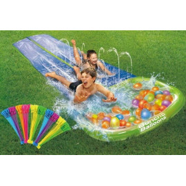 Velká vodní skluzavka dvojitá s balónky Velká vodní skluzavka dvojitá s balónky