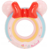 Dětský nafukovací kruh Myška růžový 50cm s úchyty