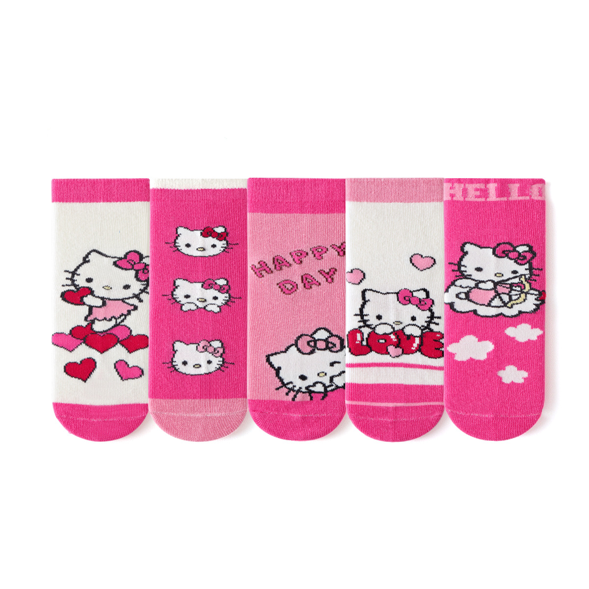 Dětské ponožky Hello Kitty PINK 2-5 let 5 párů