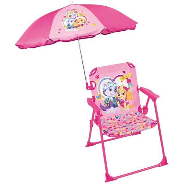 Dětská campingová židlička Tlapková Patrola - růžová