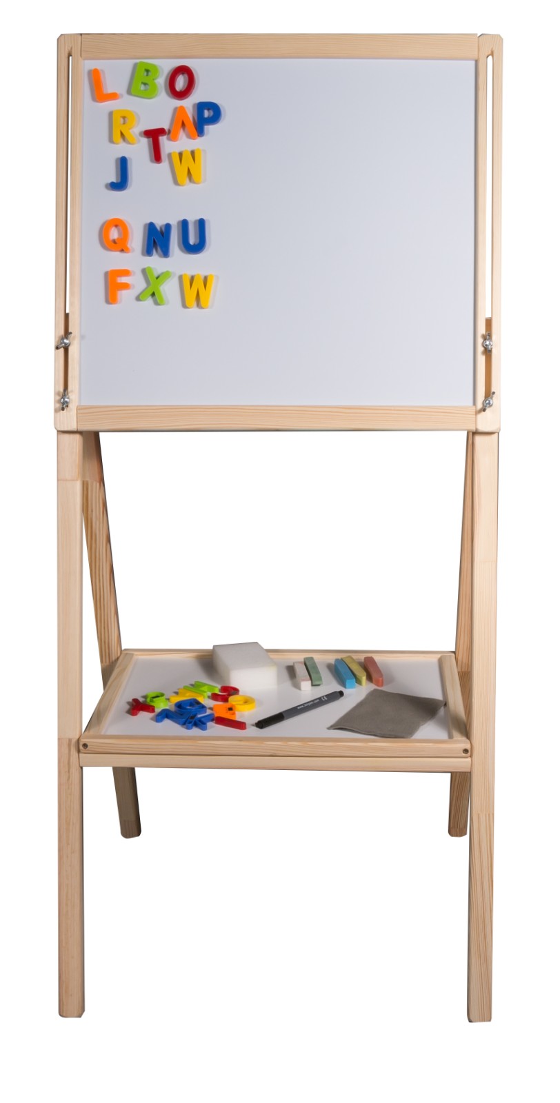 Dětská oboustranná magnetická tabule přírodní