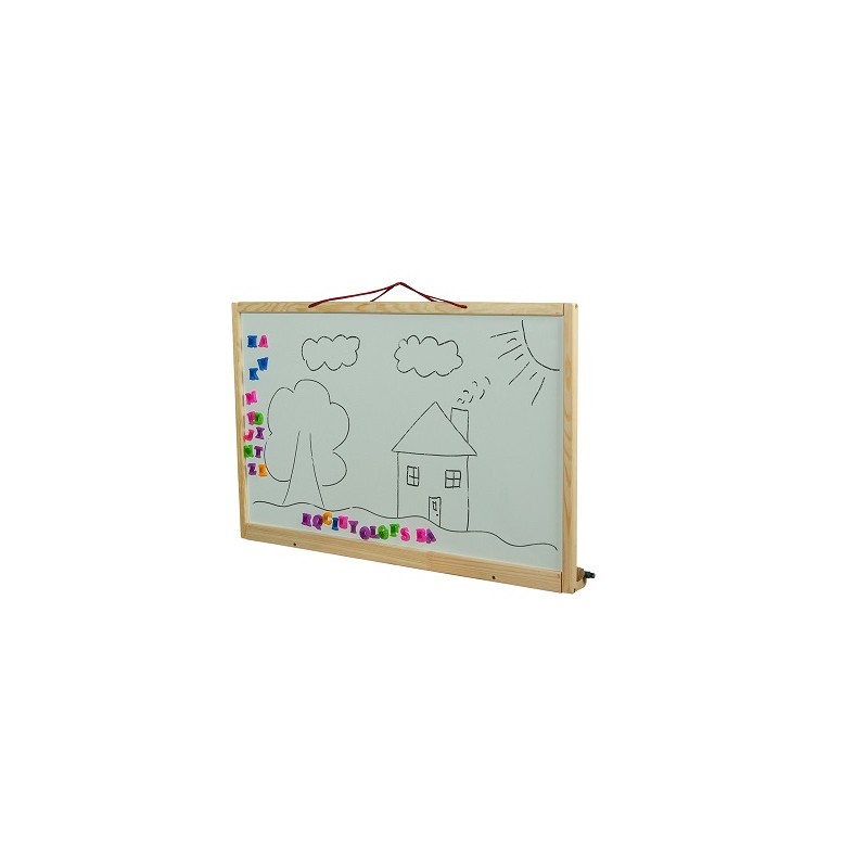 Dětská tabule na zeď oboustranná přírodní