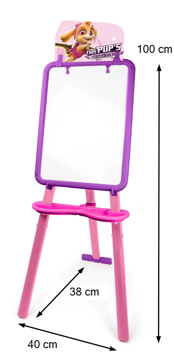 Dětská oboustranná tabule Tlapková Patrola růžová