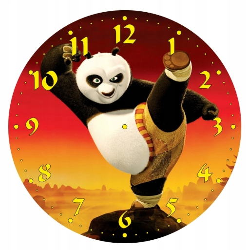 Dětské hodiny Panda bojovník