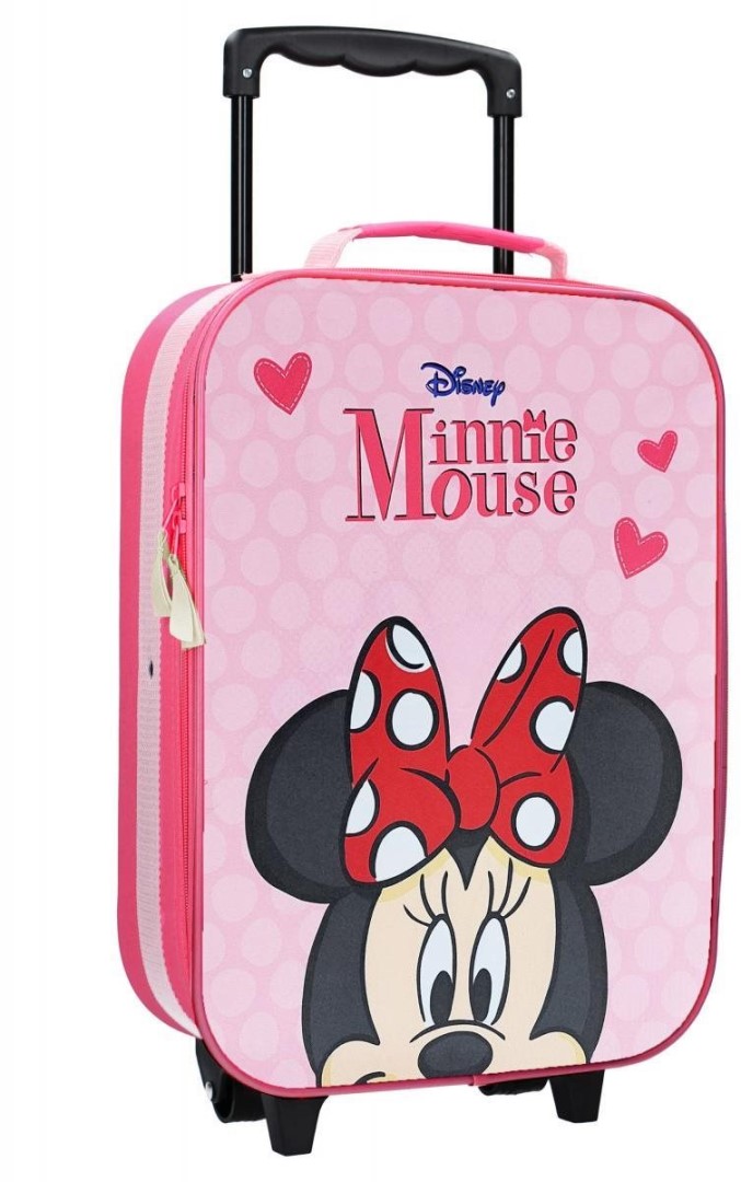 Dětský cestovní kufr Minnie růžová