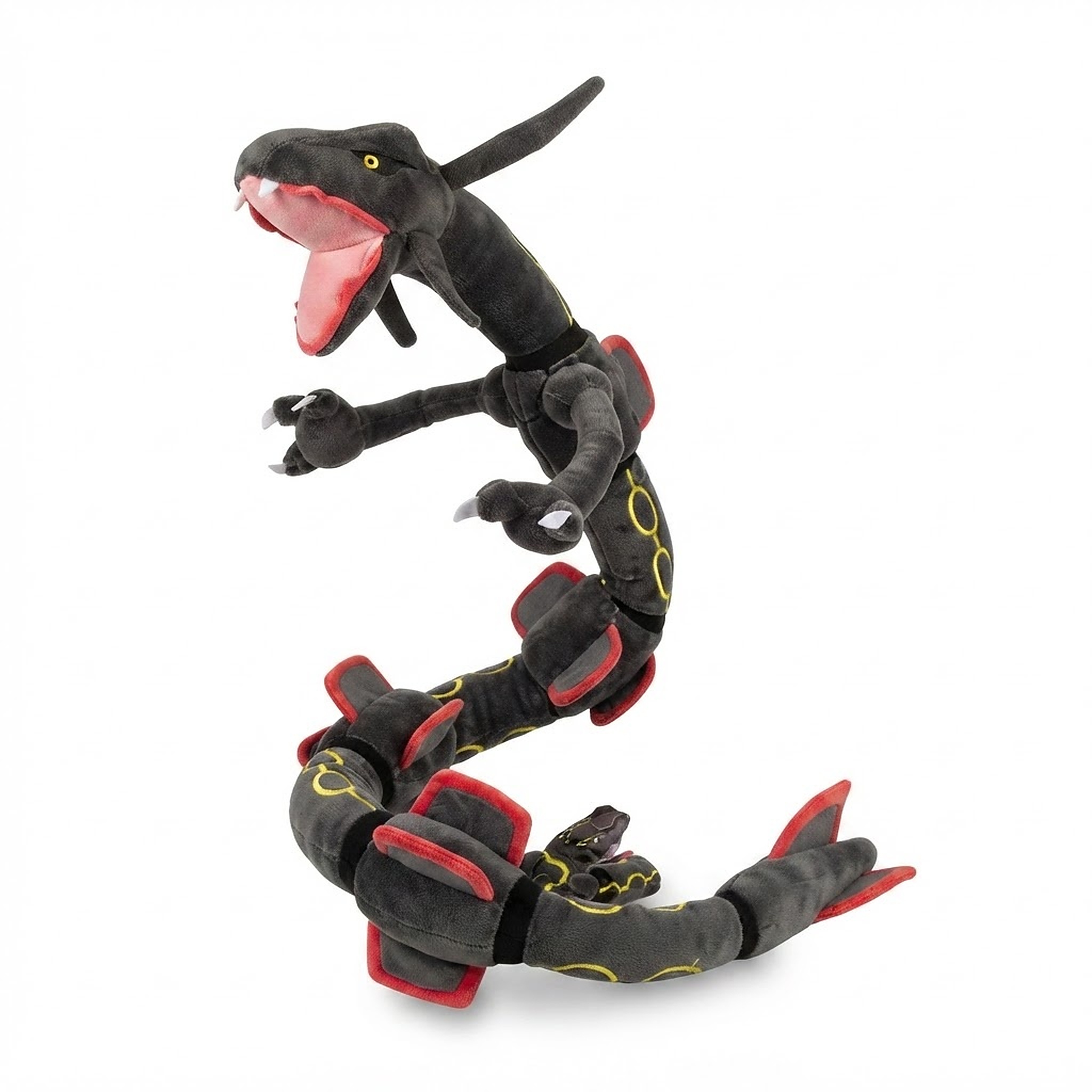 Plyšová hračka Pokémon Rayquaza šedý ohebný 80cm