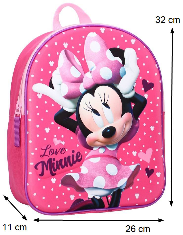 Dětský batoh Myška Minnie s 3D efektem