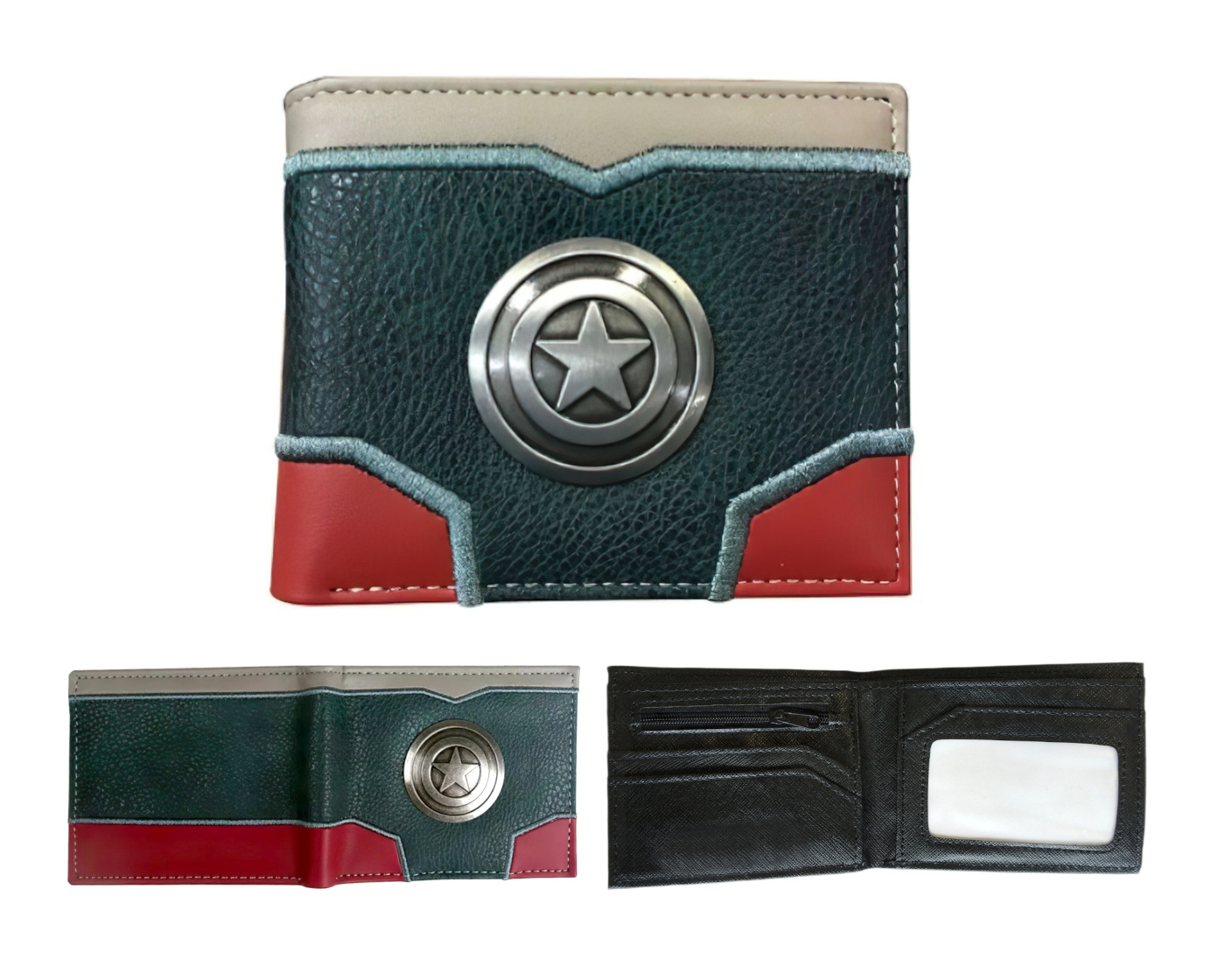 Peněženka Avengers Kapitán Amerika s kovovým znakem