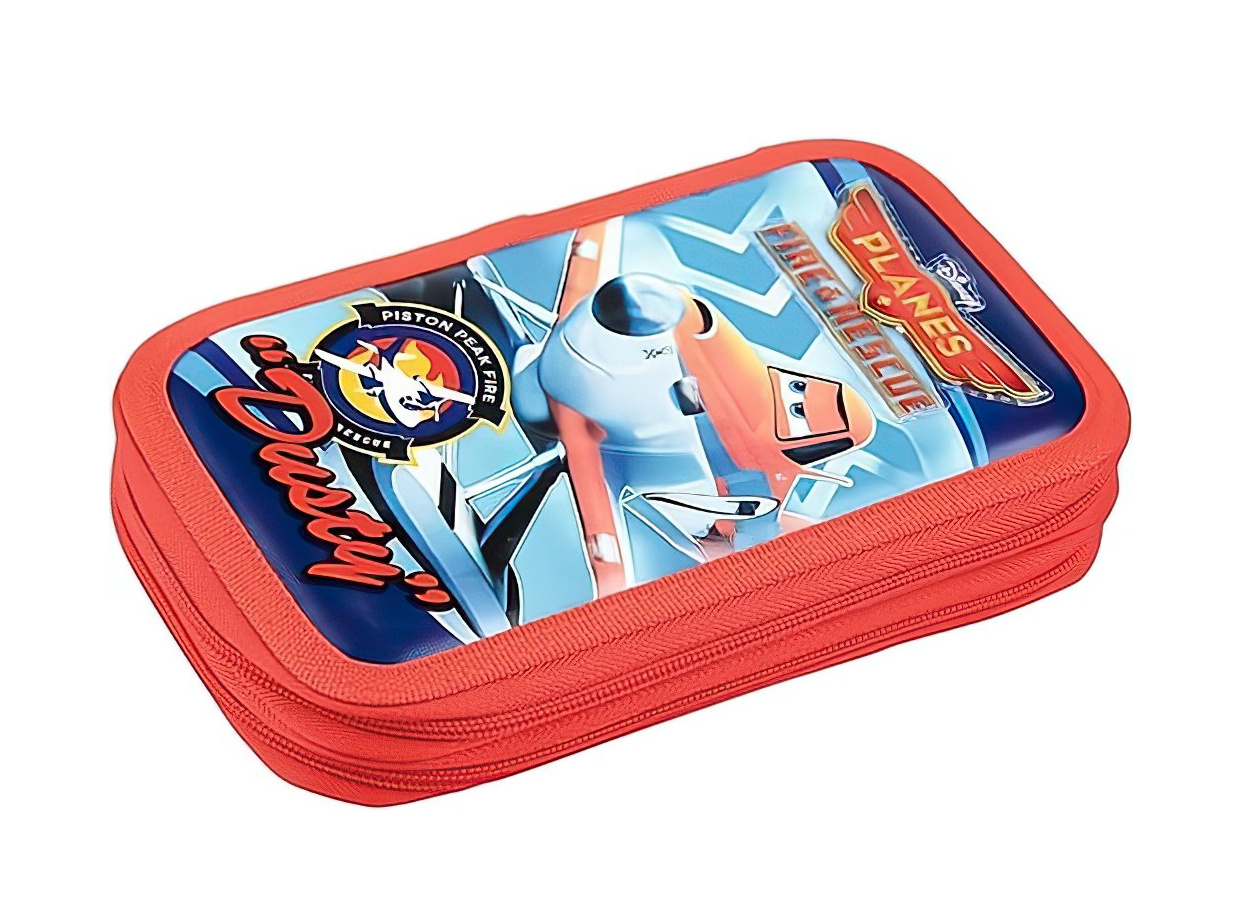 Školní dvoupatrový penál Dusty s náplní