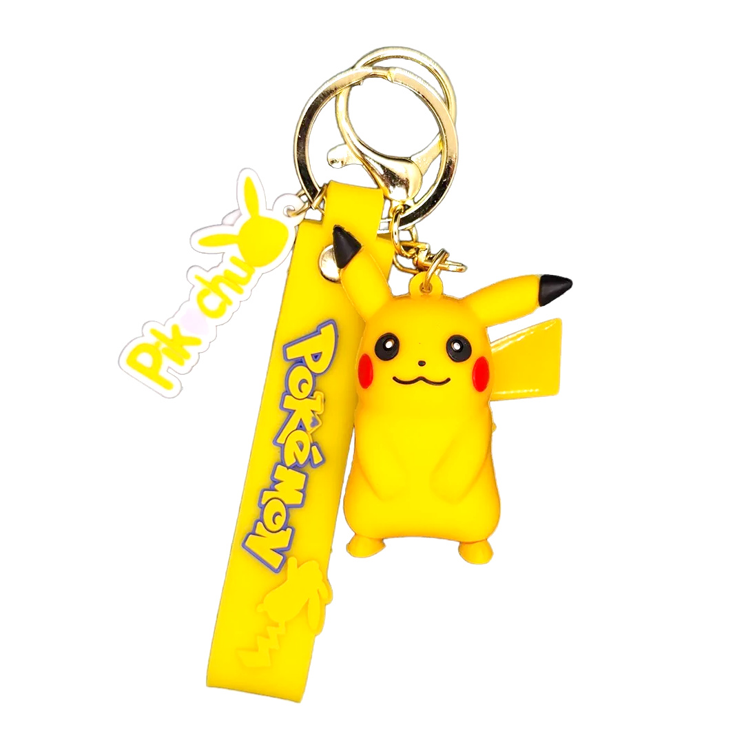 Dětská klíčenka Pokémon Pikachu s poutkem a karabinou
