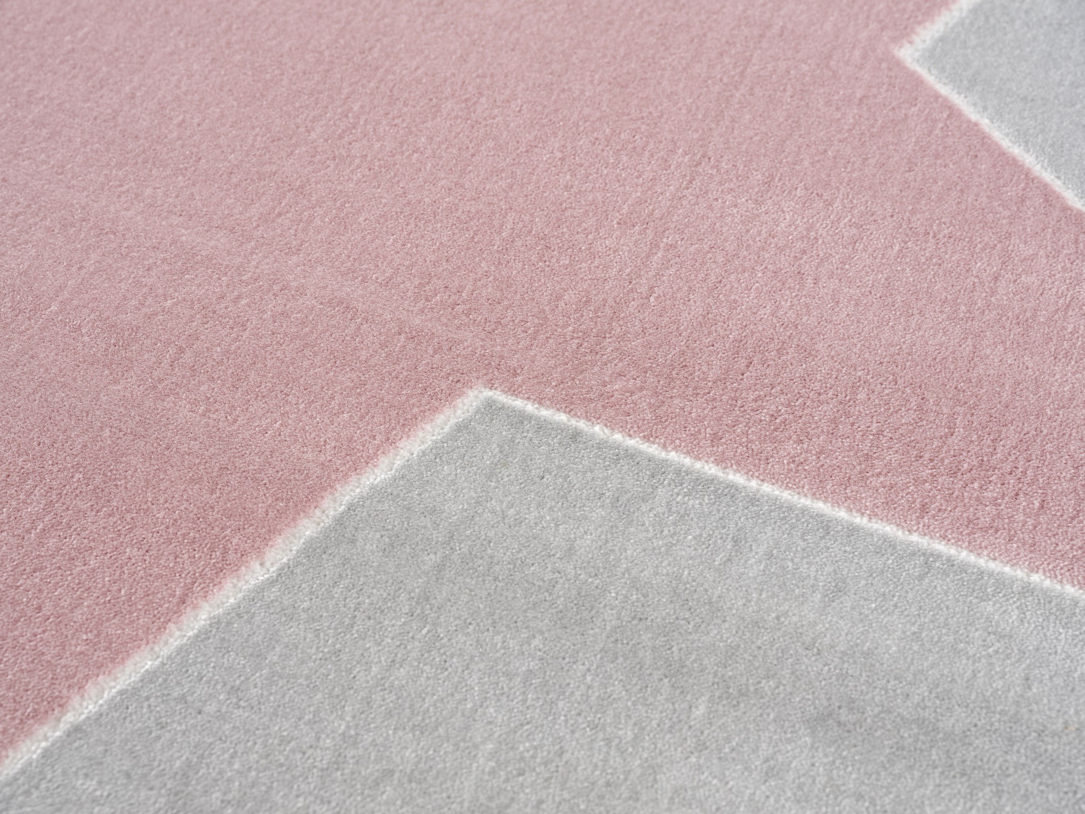 Dětský koberec hvězda - šedá/růžová 160cm