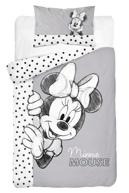 Dětské povlečení Myška Minnie s puntíky 135x100 cm