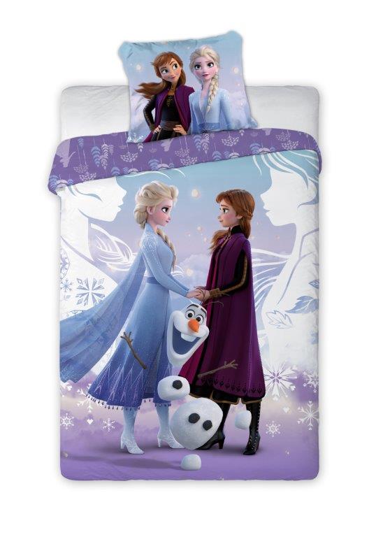 Dětské povlečení Anna, Elsa a Olaf 140x200 cm