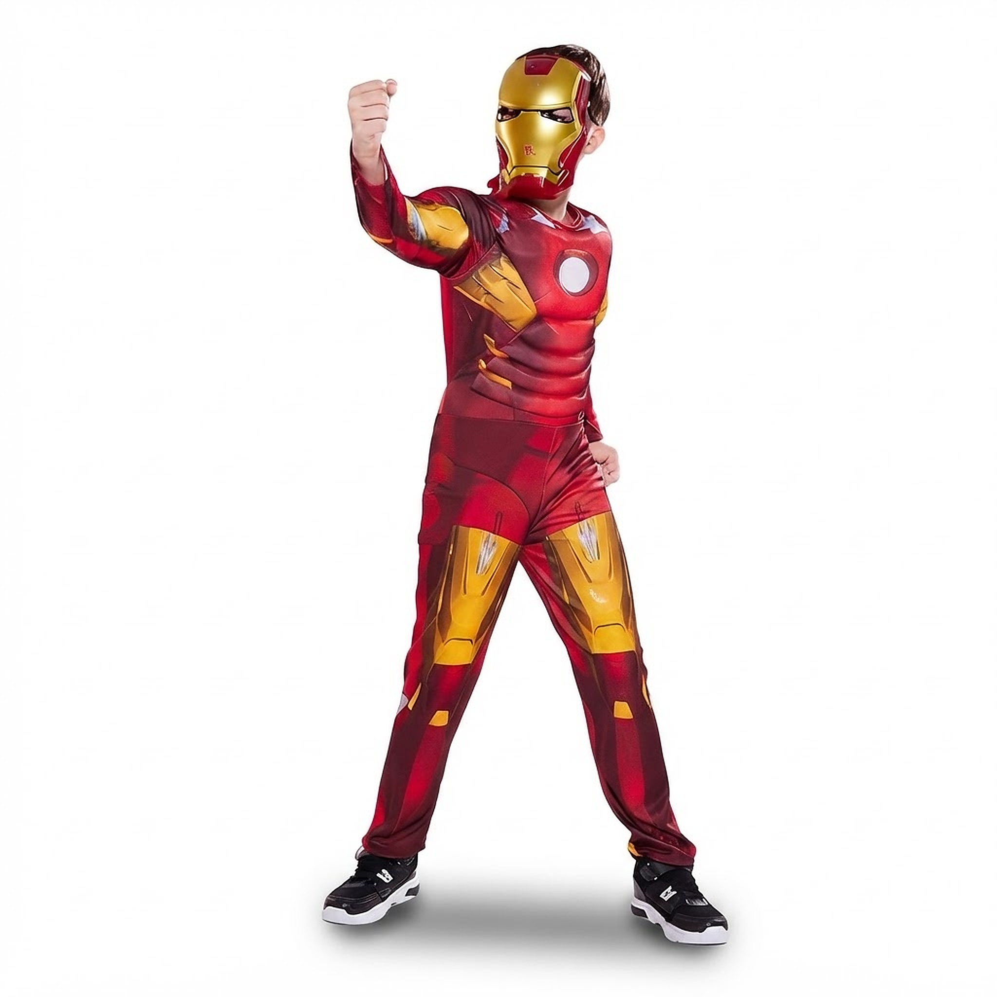 Dětský kostým Svalnatý Iron man s maskou 122-134 L