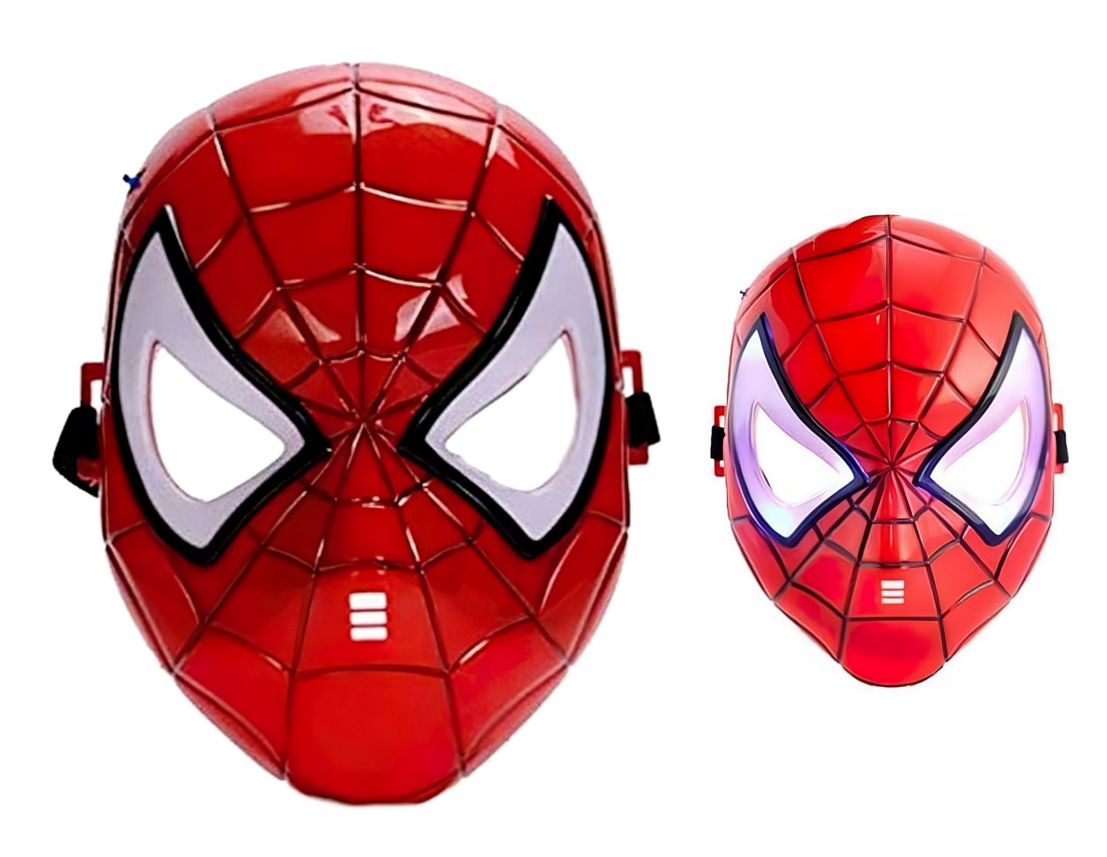Spiderman svítící maska červená